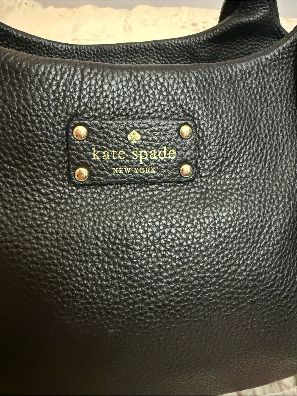 kate spade Black Pebbled Leather Satchel - Picture 2 of 5